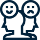 Mood tracking or emotional health icon.
