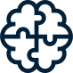 Mental health or strategy icon.