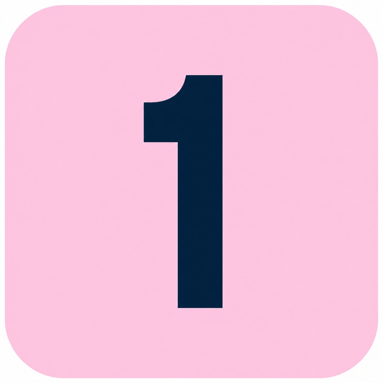 Number one icon.