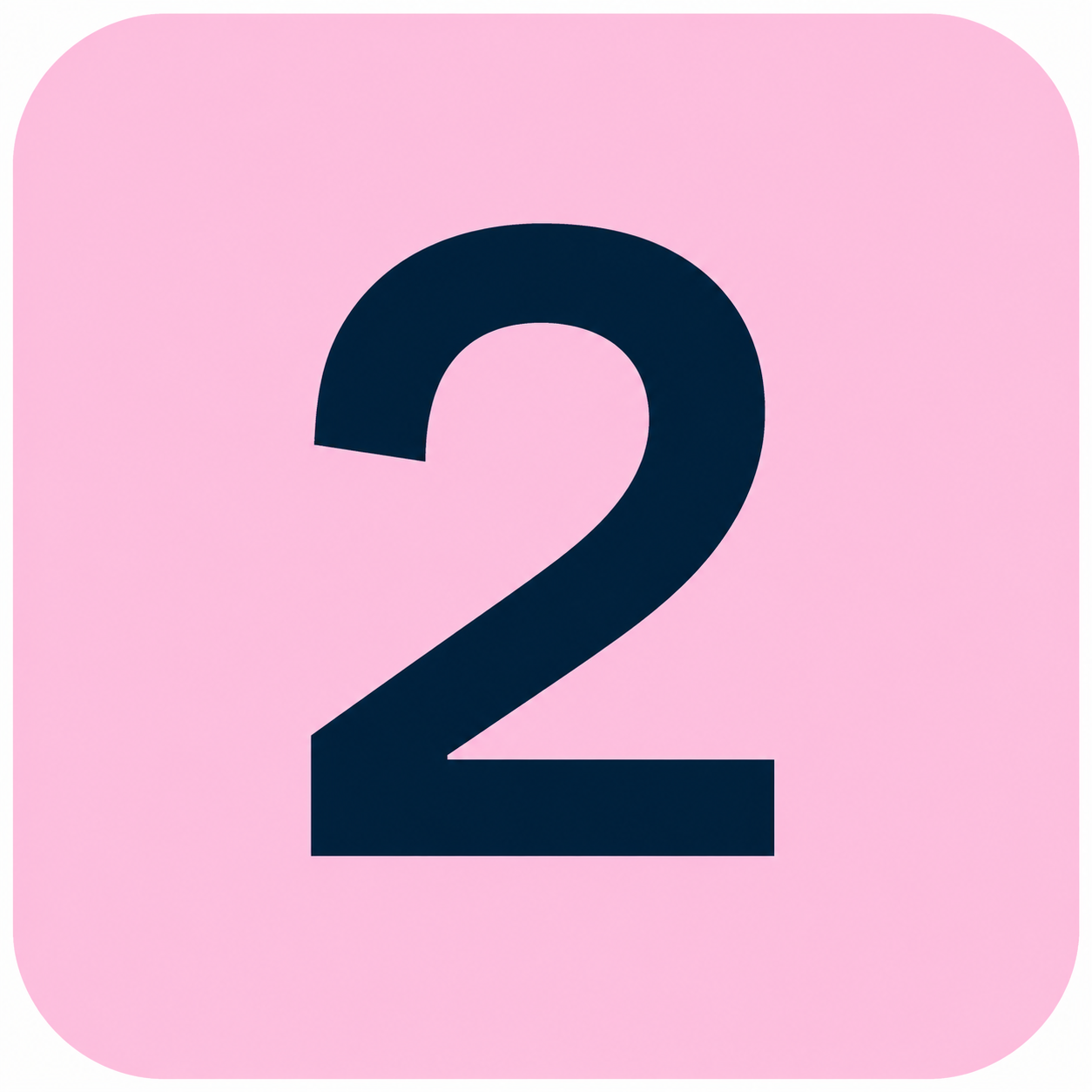 Number two icon.